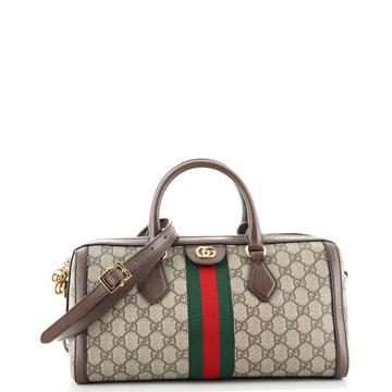 Gucci Ophidia Boston Bag GG Coated Canvas Medium
