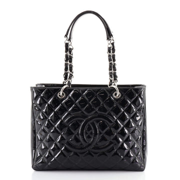 Chanel Grand Shopping Tote Quilted Patent