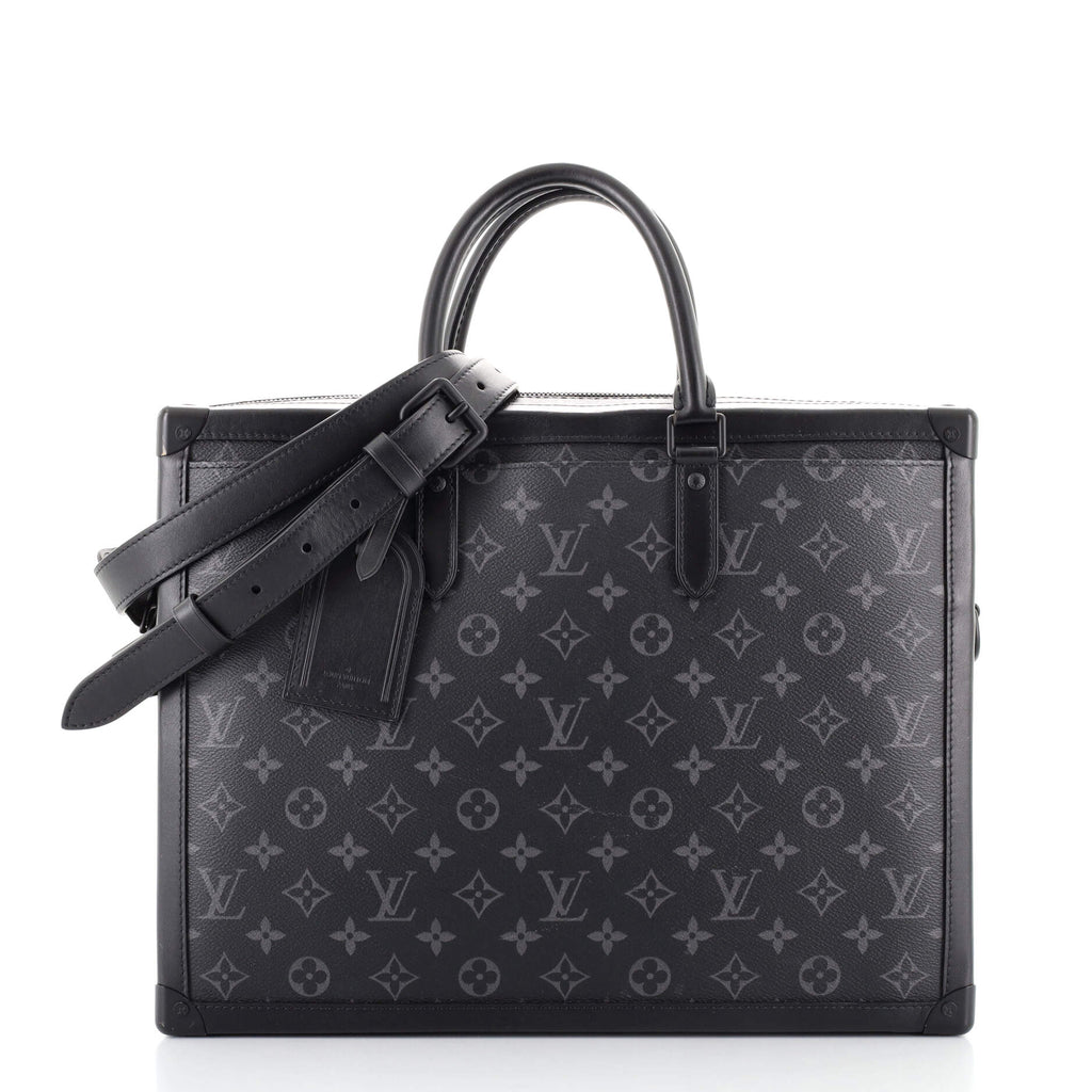 Louis Vuitton Monogram Soft Sided Three Compartment Retractable Handle  Briefcase