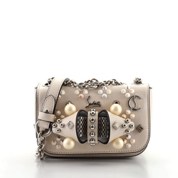 Christian Louboutin Sweety Charity Crossbody Bag Embellished Leather Mini