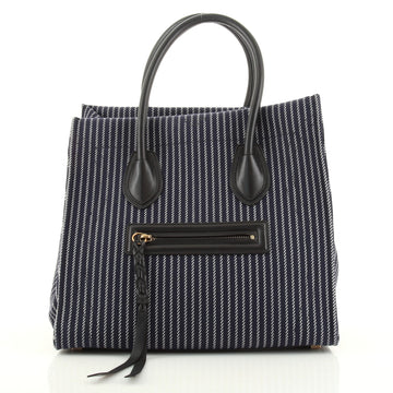 Celine Phantom Cabas Tote Striped Canvas Large