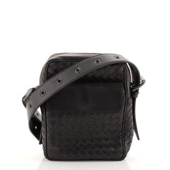 Bottega Veneta Front Pocket Messenger Bag Intrecciato Nappa Small