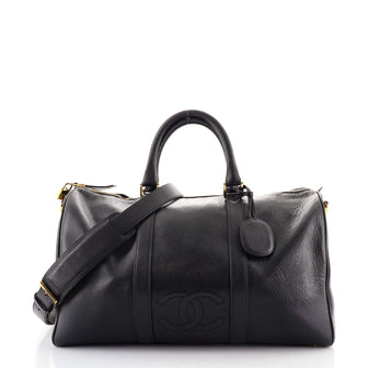 Vintage Timeless Boston Bag Caviar Medium