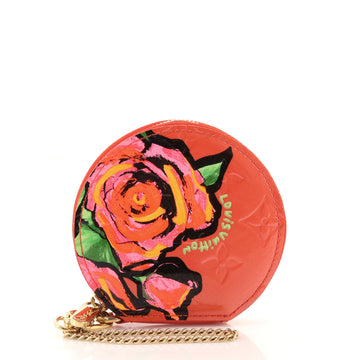 Louis Vuitton Chapeau Coin Purse Limited Edition Monogram Vernis Roses