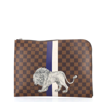 Louis Vuitton Pochette Jour Limited Edition Chapman Savane Damier GM