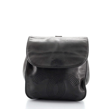 Chanel Vintage CC Flap Backpack Leather Small