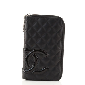 Chanel Cambon Zip Around Organizer Quilted Lambskin