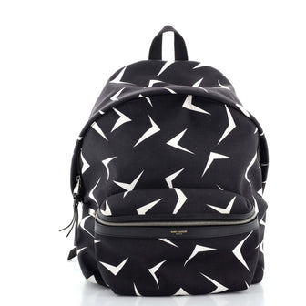 Saint Laurent City Backpack Printed Canvas