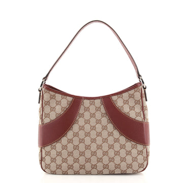 Gucci Vintage Curved Hobo GG Canvas with Leather Medium