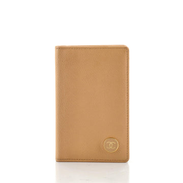 Chanel CC Button Bi-Fold Card Case Leather
