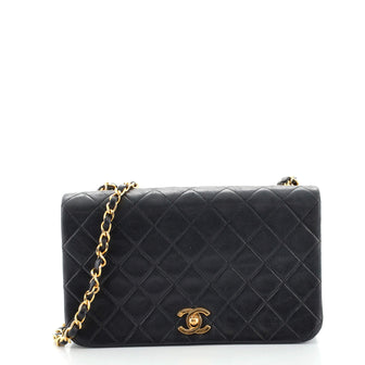 Chanel Vintage Full Flap Bag Quilted Lambskin Medium