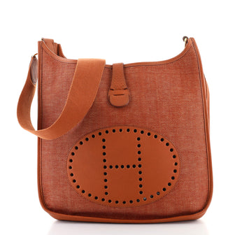 Hermes Evelyne Bag Gen I Toile and Leather GM