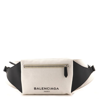 Balenciaga Navy Neo Lift Waist Bag Canvas and Leather