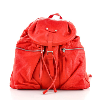 Balenciaga Classic Double Front Pocket Backpack Leather