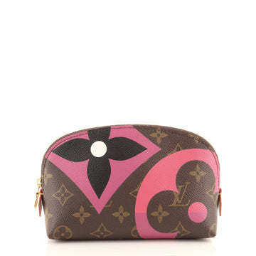 Louis Vuitton Cosmetic Pouch Limited Edition Game On Monogram Canvas