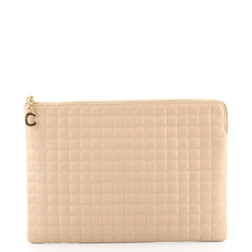 Celine C Charm Pouch Quilted Leather Medium