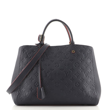 Louis Vuitton Montaigne Handbag Monogram Empreinte Leather GM