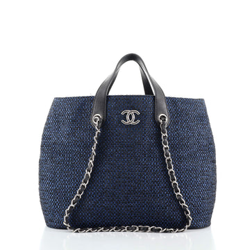 Chanel Shopping Tote Woven Straw Large
