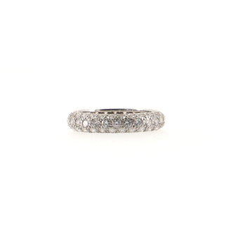 Tiffany & Co. Etoile 3 Row Band Ring Platinum with Pave Diamonds