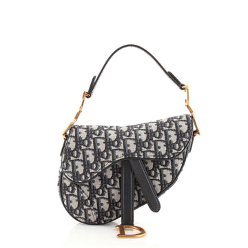 Christian Dior Saddle Handbag Oblique Canvas Mini
