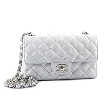 Chanel Classic Single Flap Bag Quilted Metallic Lambskin Mini