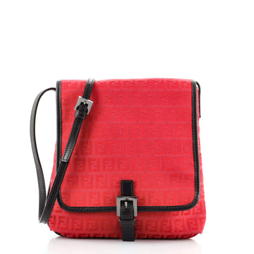 Fendi Vintage Flap Crossbody Bag Zucchino Canvas Small