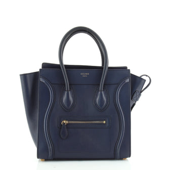 Celine Luggage Bag Smooth Leather Micro