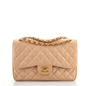 Chanel Classic Double Flap Bag Quilted Caviar Jumbo