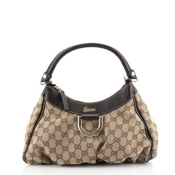 Gucci D Ring Hobo GG Canvas Small