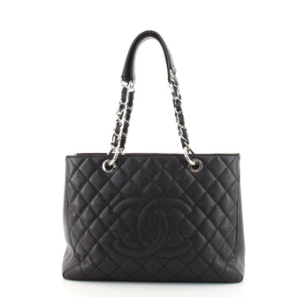 Chanel Grand Shopping Tote Quilted Caviar