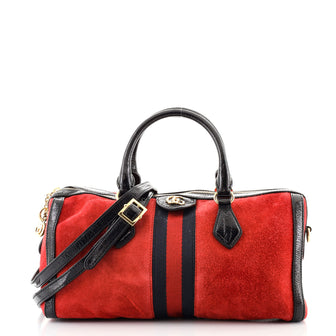 Gucci Ophidia Boston Bag Suede Medium