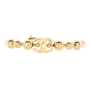 Chanel CC Beaded Bracelet Metal