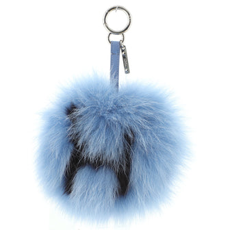 Fendi FF Pom Pom Bag Charm Fur