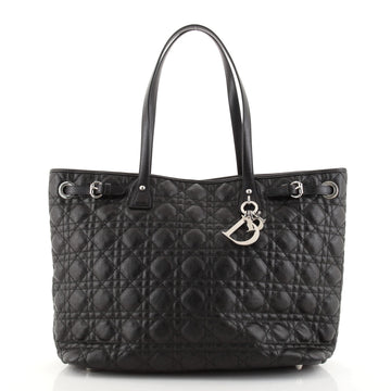 Christian Dior Panarea Tote Cannage Quilt Canvas Medium