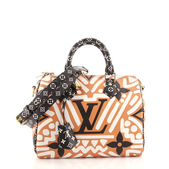 Louis Vuitton Speedy Bandouliere Bag Limited Edition Crafty Monogram Giant 25