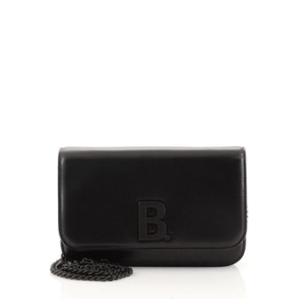 Balenciaga B Dot Wallet on Chain Leather