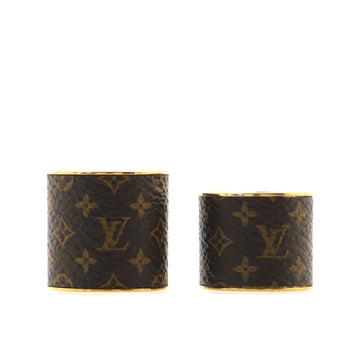 Louis Vuitton Skin Ring Set Metal and Monogram Canvas