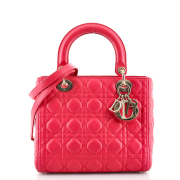 Christian Dior Lady Dior Bag Cannage Quilt Lambskin Medium