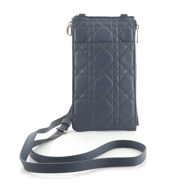 Christian Dior Wallet on Strap Cannage Quilt Lambskin