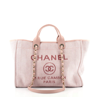 Chanel Deauville Tote Canvas Medium