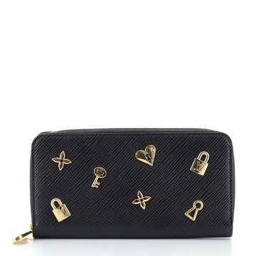 Louis Vuitton Zippy Wallet Love Lock Epi Leather