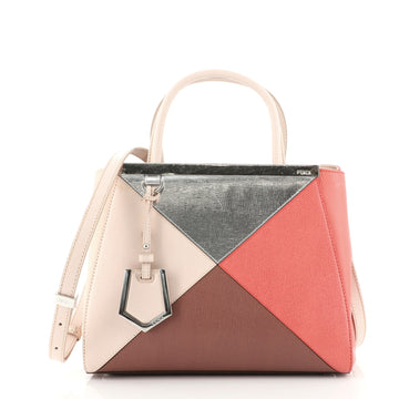 Fendi Multicolor 2Jours Bag Leather Petite