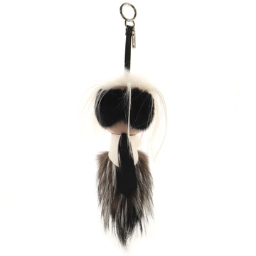 Fendi Karlito Bag Charm Fur with Leather