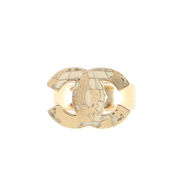 Chanel CC Map Ring Metal with Enamel