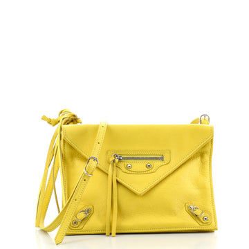 Balenciaga Papier Triple Zip Around Crossbody Bag Leather XS