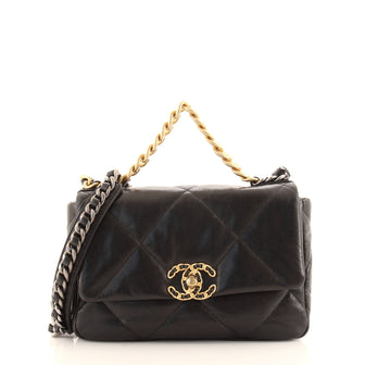 Chanel 19 Flap Bag Quilted Goatskin Medium