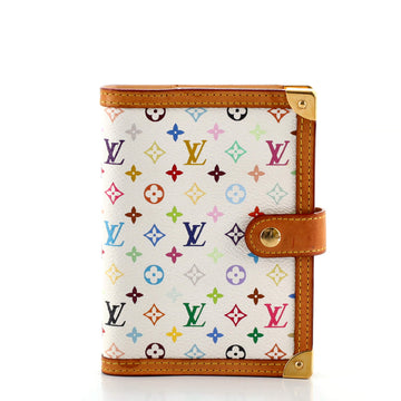 Louis Vuitton Ring Agenda Cover Monogram Multicolor with Leather PM