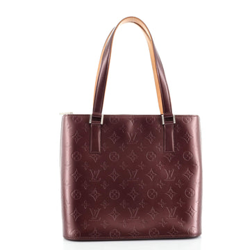 Louis Vuitton Mat Stockton Handbag Monogram Vernis
