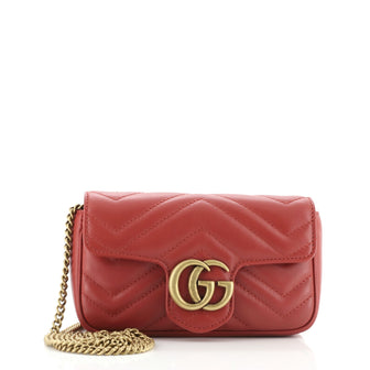 Gucci GG Marmont Flap Bag Matelasse Leather Super Mini