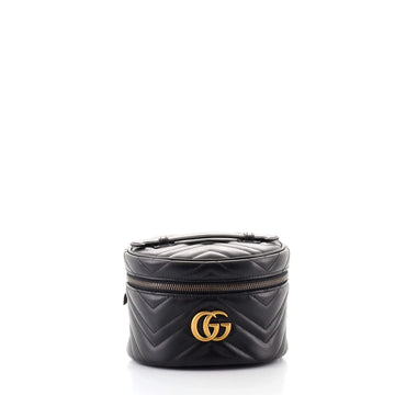Gucci GG Marmont Vanity Backpack Matelasse Leather Mini